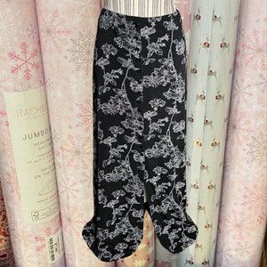 nwot vintage 90s briggs ny size medium maxi skirt paisley floral whimsygoth